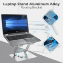 Soporte Giratorio de Aluminio para Laptop - Comodidad y Ergonomía en un Diseño Moderno