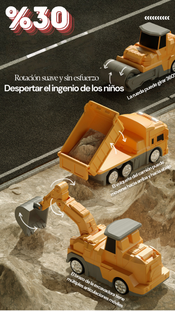 Juego Didáctico para Niños: Construcción para Pequeños Ingeniero - Image 2