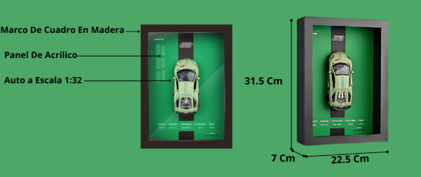 Auto Frame Art , un cuadro 3D con un auto a escala 1:32 - Image 10